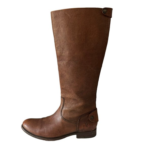 Frye Melissa Button Back Zip Tall Riding Boots - Picture 7 of 7